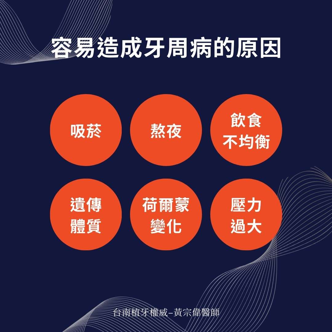 容易造成牙周病的原因